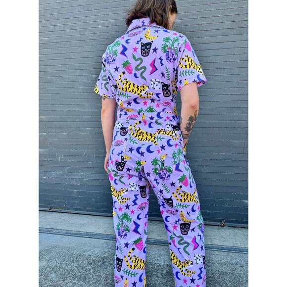 Nooworks M purple coverall jumpsuit Hastings - Picture 2 of 9